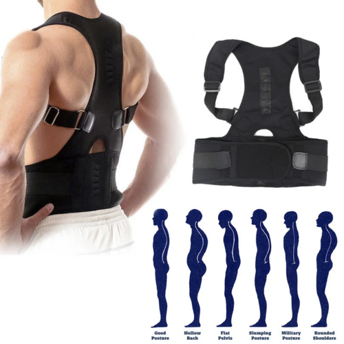 Corrector de postura con soporte magnético para espalda y hombros (faja / banda)